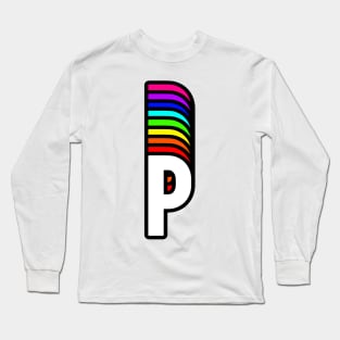 Rainbow Letter, P Long Sleeve T-Shirt